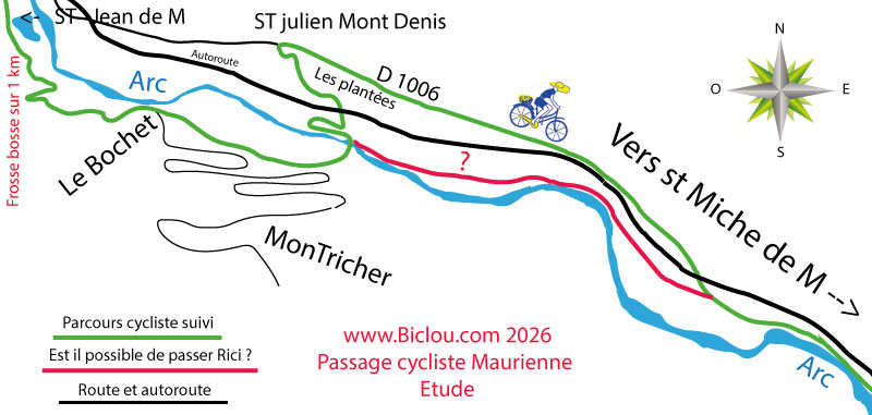 Passage cycliste de st jean de maurienne à St Michel : étude 2026