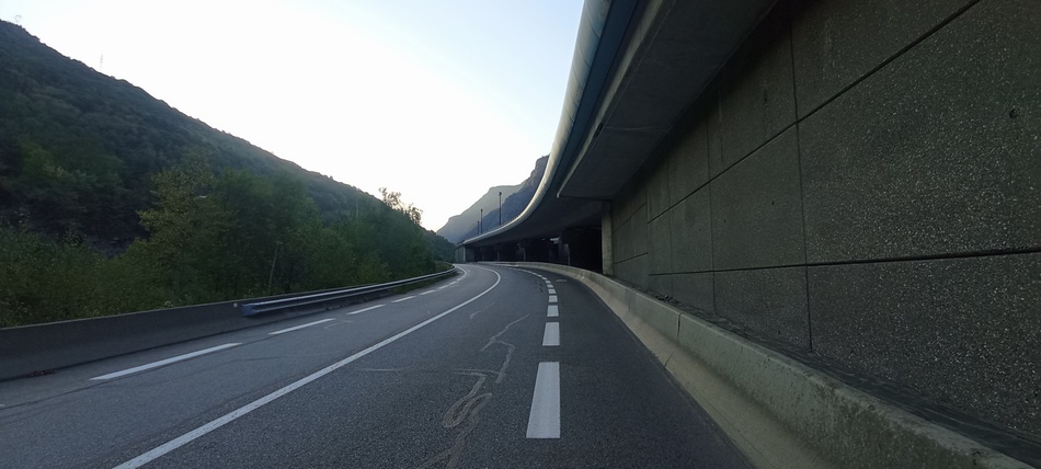 Sur la D 1006 direction Modane