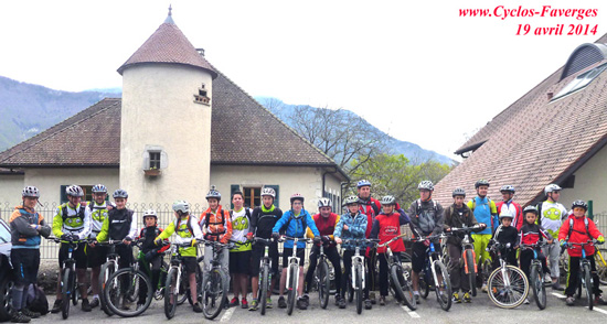 Groupe cyclos VTT faverges 2014