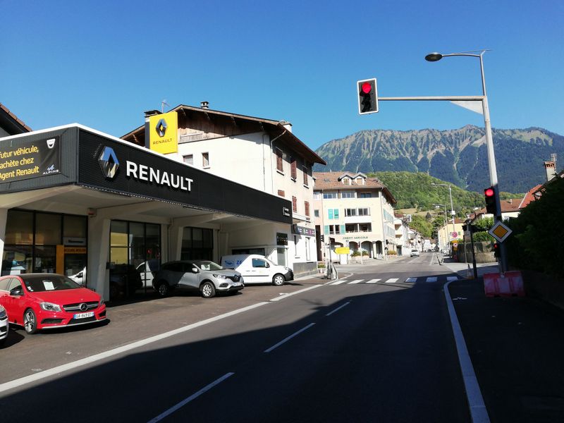 Faverges : D&eacute;part &agrave; Bicyclette ; sur la route d'Annecy