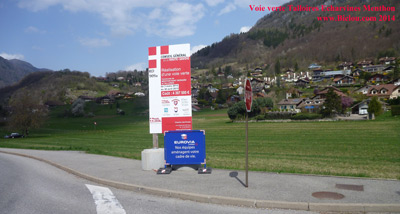 Panneau voie verte sommet de Talloires 2014