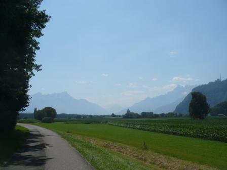 la suisse &agrave; v&eacute;lo, parcours Num&eacute;ro 1 le long du Rh&ocirc;ne