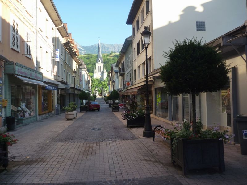 Passage par Albertville centre ville et ST Sigismond : assez tranquille &agrave; bicyclette