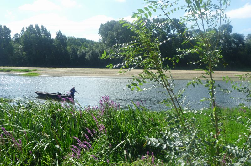 P&ecirc;cheur sur la Loire en 2010