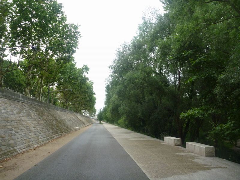 Ca y est la via rhona est roulable &agrave; v&eacute;lo sur les quais de rhone a Lyon