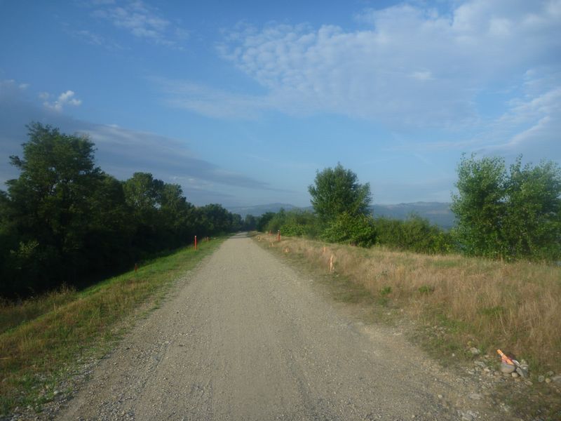La via rh&ocirc;na &agrave; la sortie de Tain l'Hermitage en 2010