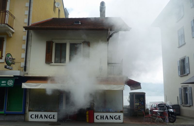Ya le feu au lac &agrave; saint Gingolph en 2011