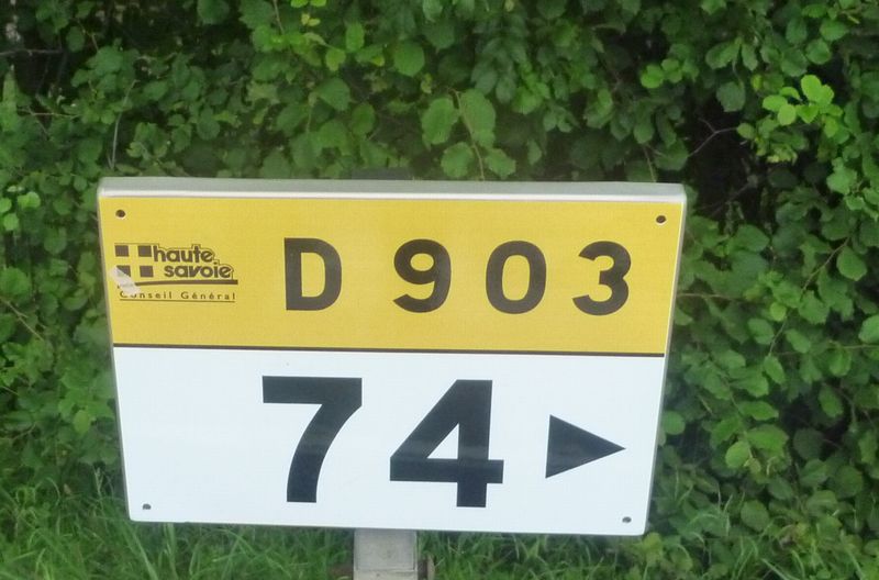 La route d&eacute;partementale D 903 est d&eacute;conseill&eacute;e aux cyclistes en 2011