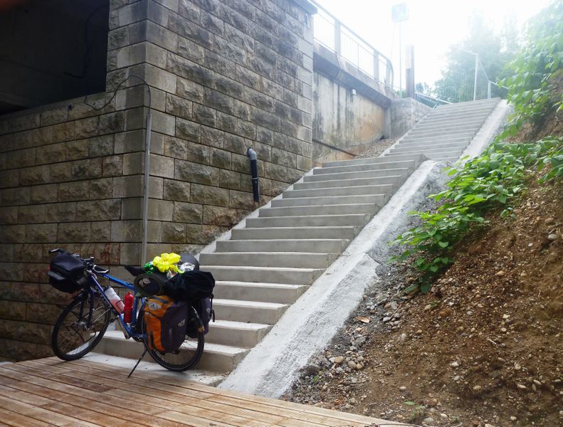 Zapellent ca une piste cyclable ou voie verte en 2011, les papas et la mamas font comment ?