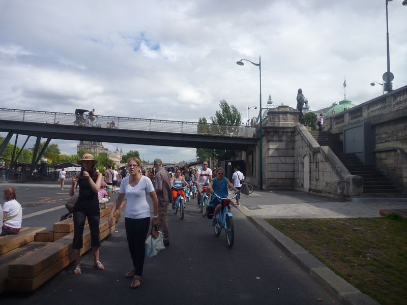 Les bords et quais de Seine de Paris à bicyclette en 2013