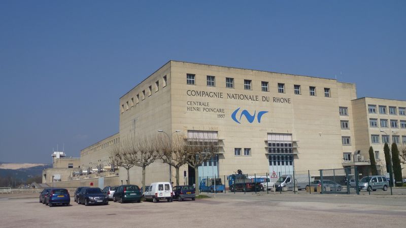 Centrale henri poincaré vue sur viarhôna en 2014