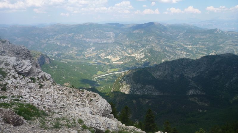 Vue sur le Jabron depuis la montagne de Lure en 2014