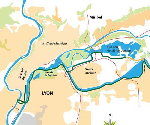 approche de Lyon v&eacute;lo 2014