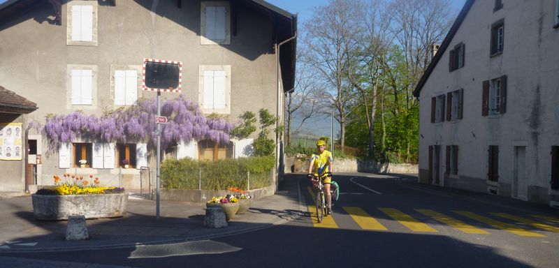 Gilbert à Avusy sur ViaRhôna : état de Genève 2015