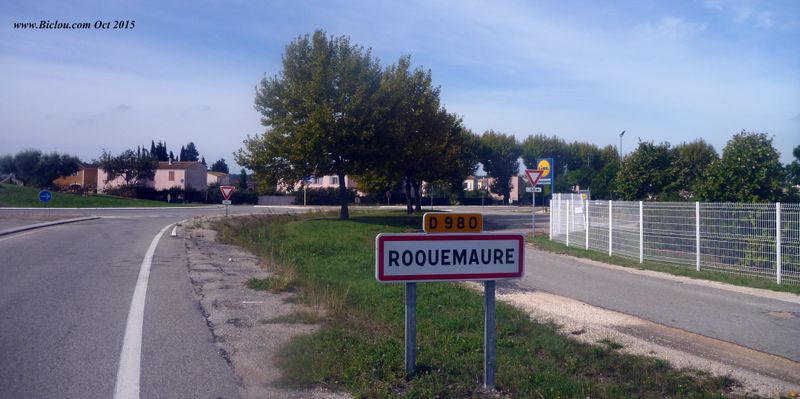 Arrivée de ViaRhôna à Roquemaure du Gard en 2015