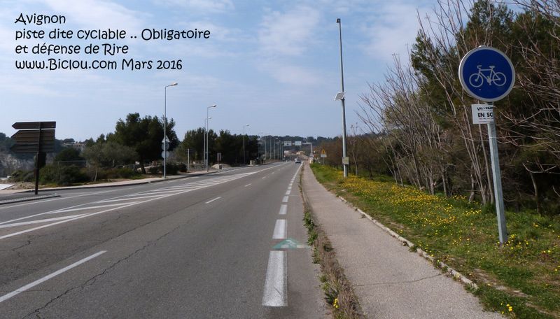 Sortie d'Avignon by Bike : en 15 ans rien n'a changé : la Honte