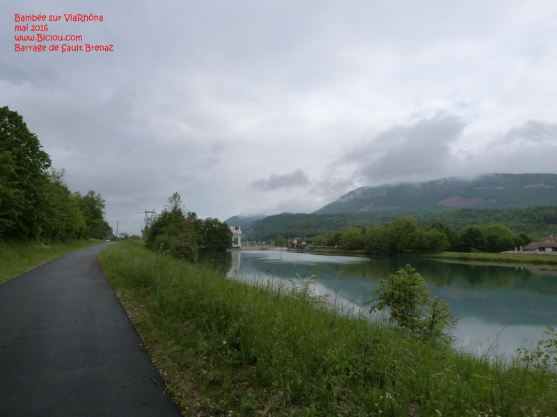 Barrage de Sault Brenaz en 2016