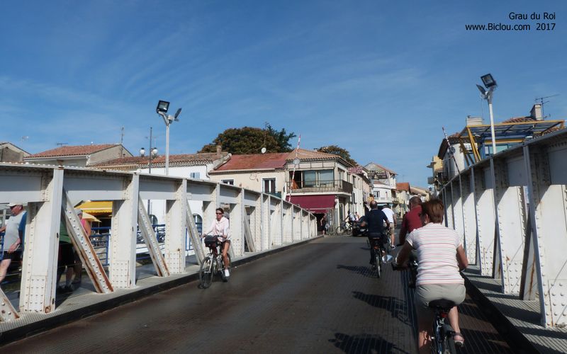 Pont tournant de Grau du Roi, en 2017