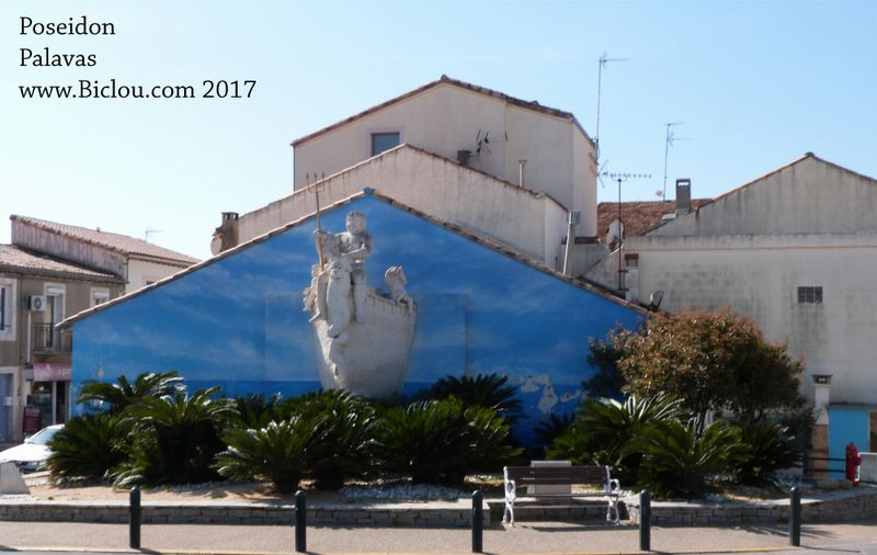 Poseidon à Palavas, en 2017