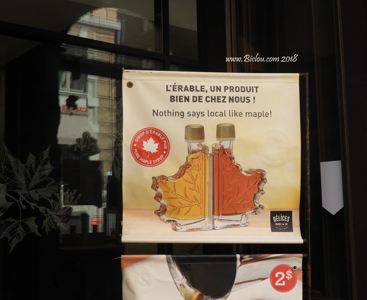 Bouteilles de sirop d'érable