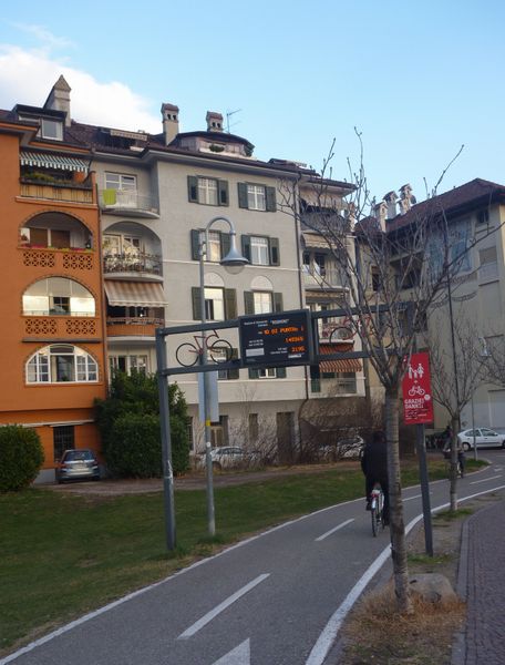 Comptage des bicyclettes à Bolzano