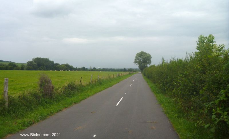 Vers Sedan : V&eacute;lo-route, En effet, m&ecirc;me si on Y croise des tracteurs en col&egrave;re..