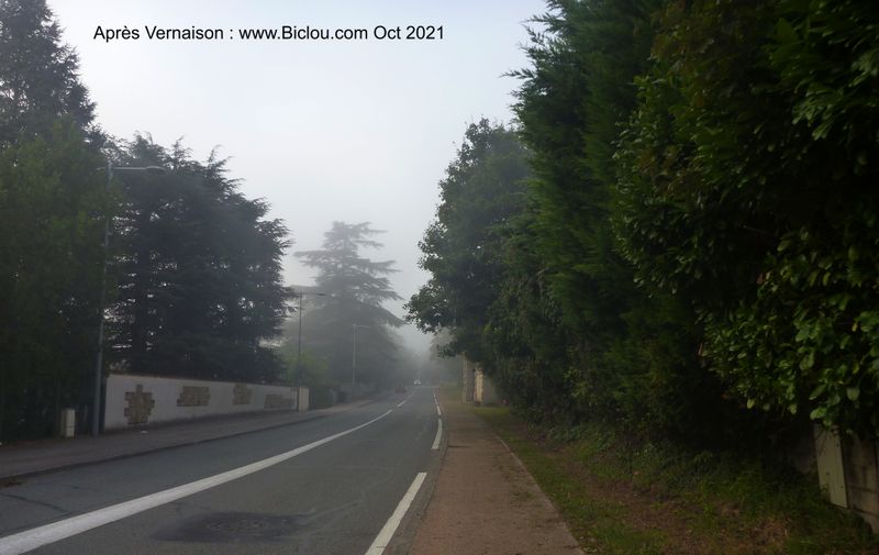 Tjrs sur la	D 315, apr&egrave;s Apr&egrave;s Vernaison