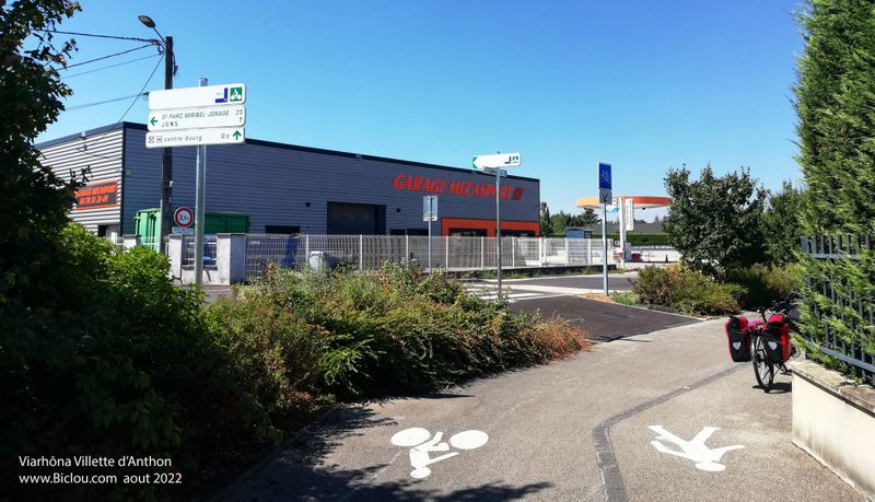 Balisage ViaRh&ocirc;na &agrave; Villette d'Anthon en 2022