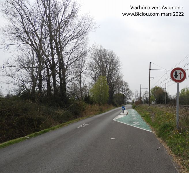 Bel am&eacute;nagement sur Viarhona vers Avignon