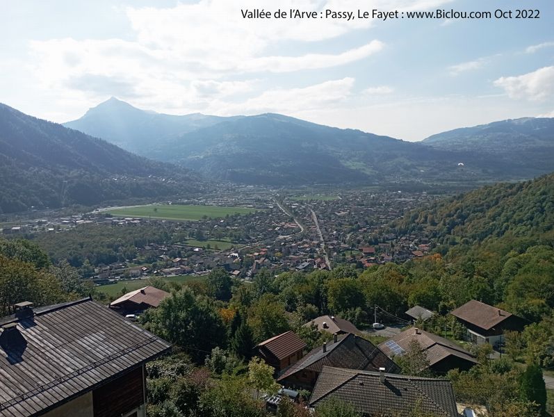 Passy ; Belle vue sur la vall&eacute;e de l'Arve
