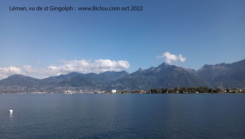 L&eacute;man, Montreux ,Les pl&eacute;iades ? et de beaux cols ; vus de saint Gingolph
