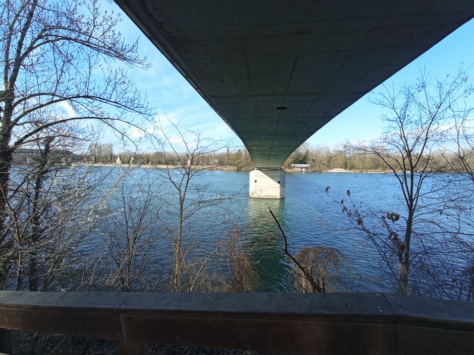 Le Rhône, du côté de Jonage