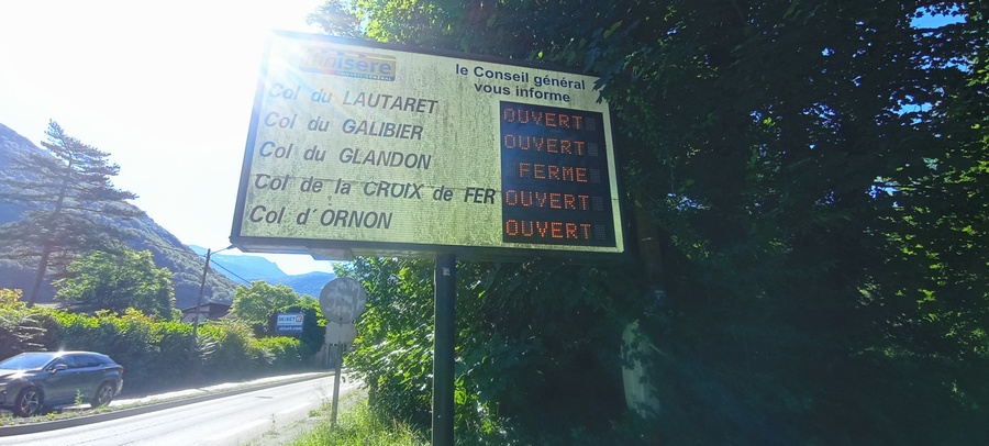 Les cols sont presque tous ouverts : Ouf ..