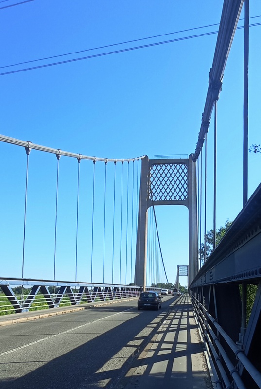 D 570 de Rognonas à Avignon et le passage du pont de la Durance