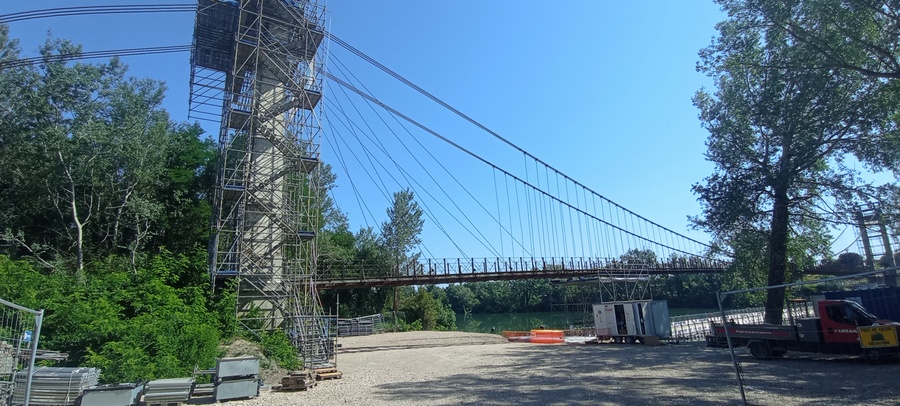 Travaux de rénovation de ce pont avant Sauveterre (juin 2026)