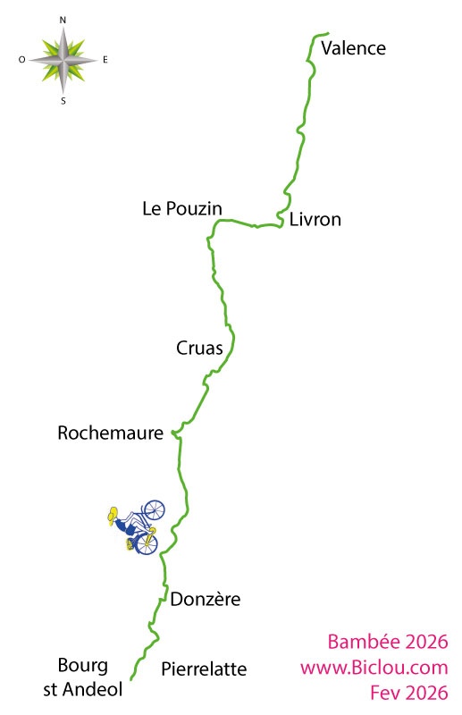 Carte cycliste de Piererlate à Valcnce 2026