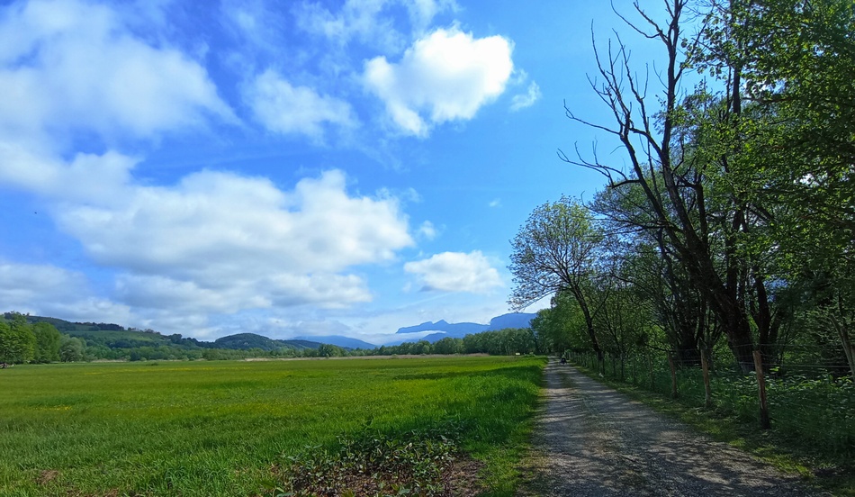 Gravelle parfois humide sur la voie verte dite de Chartreuse (St Joseph de rivière)