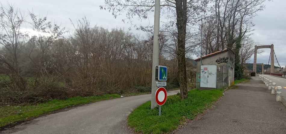 Viarhôna , au niveau de Viviers : tentons ce nouveau passage ..