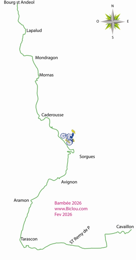 Etape : De cavaillon à Pierrelatte : 95 km 