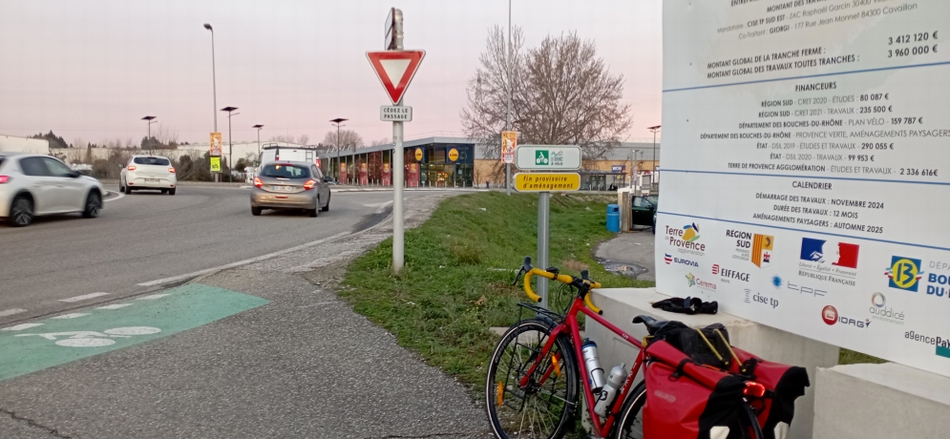 Cavaillon : Fin de Via Venaissia : on passse où ? 