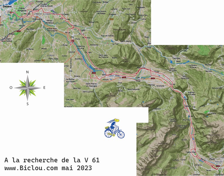 carte cyclable Arve 2023 schéma carte cyclable Arve 2023 schéma
